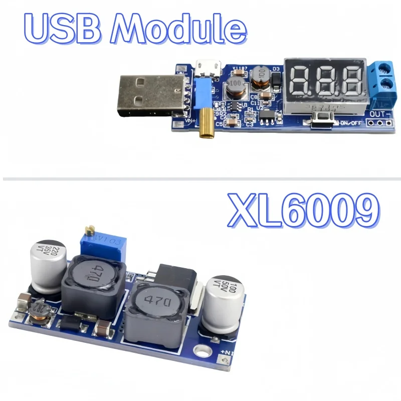 XL6009 DC-DC boost/buck módulo de potência saída DC 1.2V-24V/DC DC USB boost/buck módulo regulador de tensão de energia 3.8-32V a 1.25V-35V
