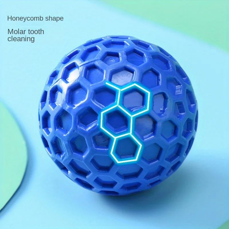 1pc Bite Resistant And Soft Rubber Material Makes Pet Balls Sound, Easy To Clean And Play With