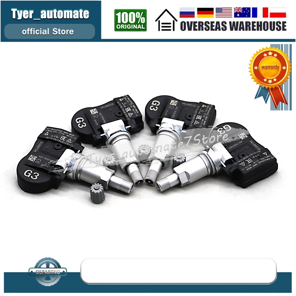 4x TPMS for Mazda CX-30 3 (BP) 2019-2024 Tire Pressure Sensor BDEL37140 BDEL-37-140 433Mhz