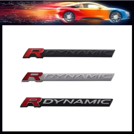3D Car Styling R DYNAMIC RDYNAMIC for UK SUV Off Road Car Rear Badge Sticker Decal Emblem