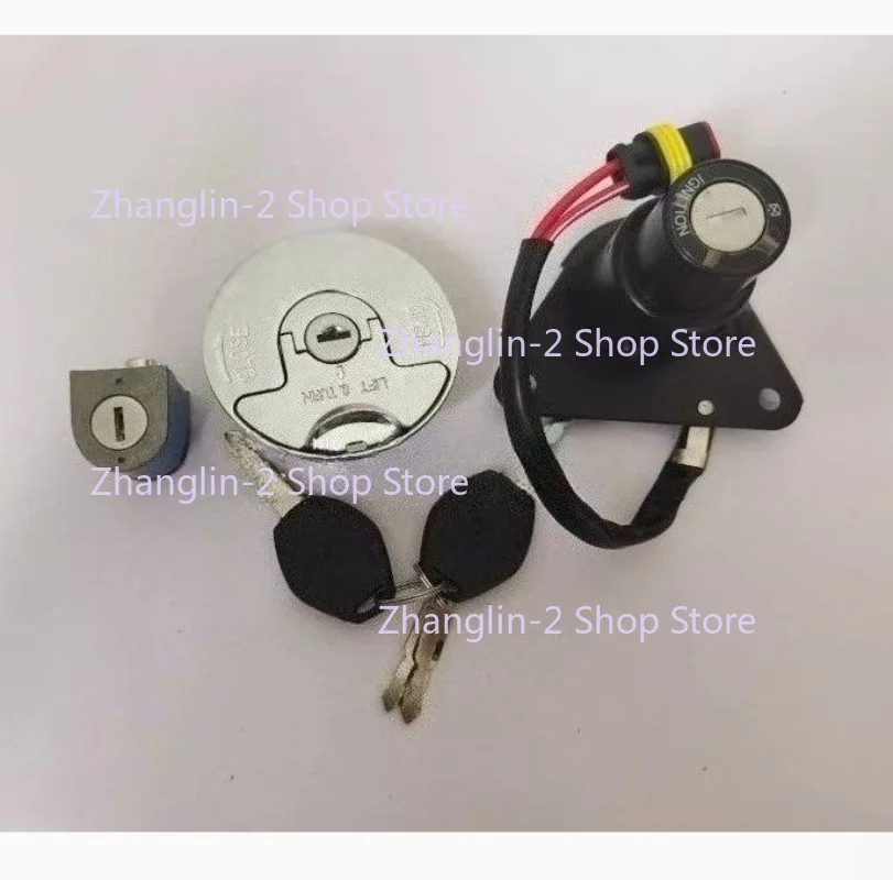 Motorcycle Ignition Switch Fuel Tank Cap Lock Key Set W/Keys For KEEWAY QJ250-L Cruiser 250 QJ250-J
