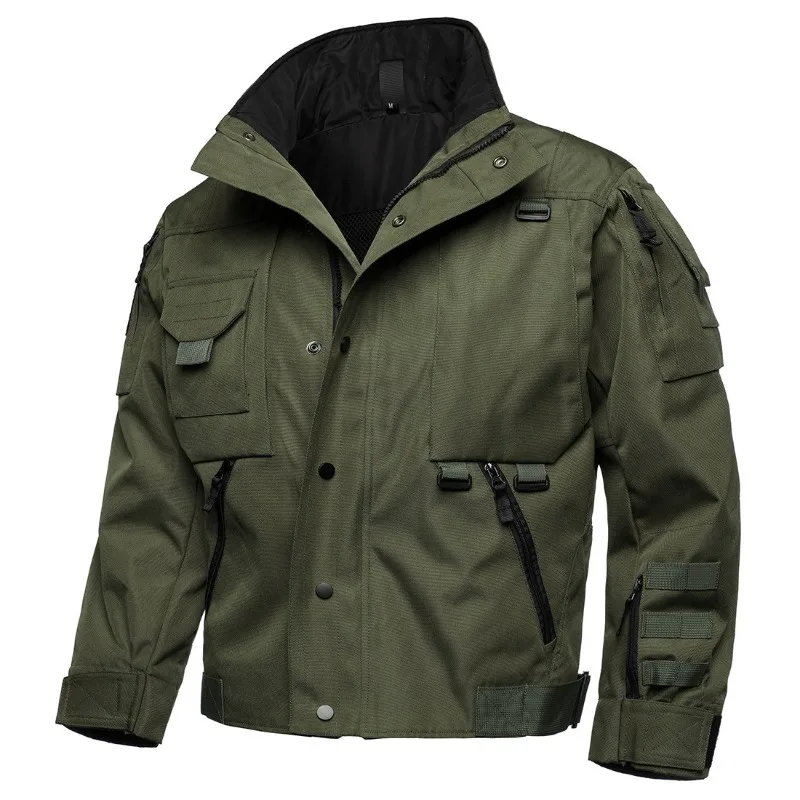 Agent Tactical Suit Jacket Men's Windproof Stab-proof Scratch-resistant Wear-resistant Locomotive Hard Jacket Jacket