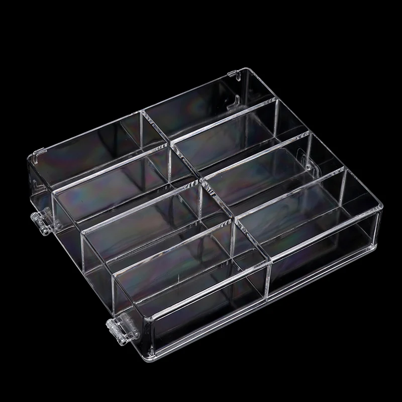 Acrylic Display Case Compatible With 8 Slots Display Case For Die Cast Toy Cars Standing On Office Home (1PCS Empty Case)