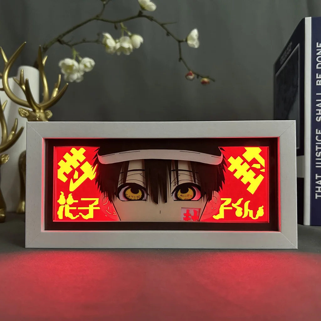 Cartoon Visual Night Lights Shoyo Hinata LED Blue Lock Demon Slayer Tanjirou Lamp Anime Nightlight Color Changing Desk Lamp Gift