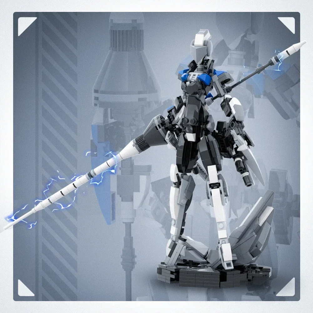 MOC Kreatives Futuristisches Sci-Fi Mech Kavallerie-Rüstungs-Bausteinmodell Lehrreiches Montage-Spielzeug für Kinder Geburtstagsgeschenk Dekoration – Detail 4