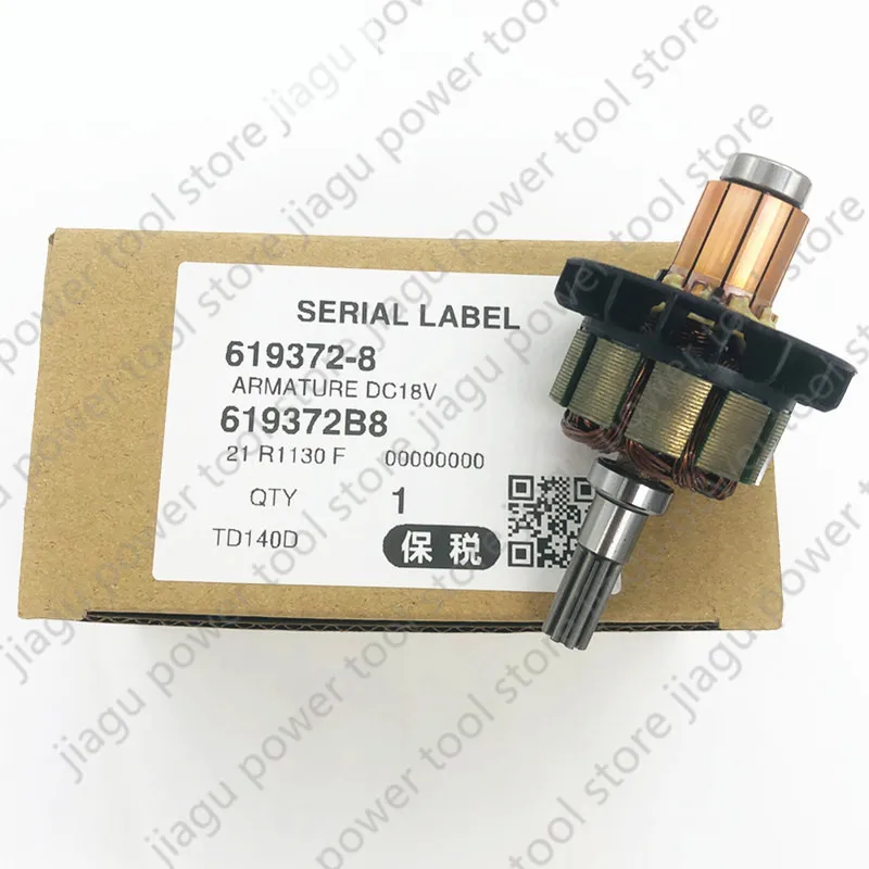 

Armature Rotor 18V 619372-8 Replace for MAKITA DTD140 DTD146 TD140D BTD142 BTD146 BTD146Z BTD140Z BTD140SFE BTD140RFE