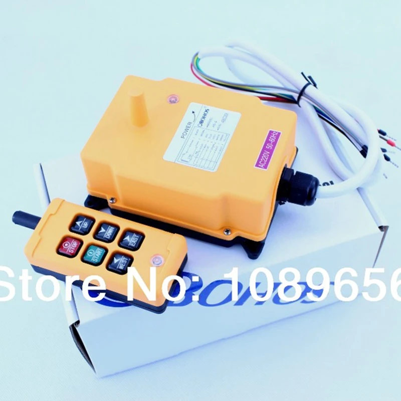 HS-6 6Channels  Hoist Crane Radio Remote Control Sysem Industrial Controller 1transmitter+1receiver