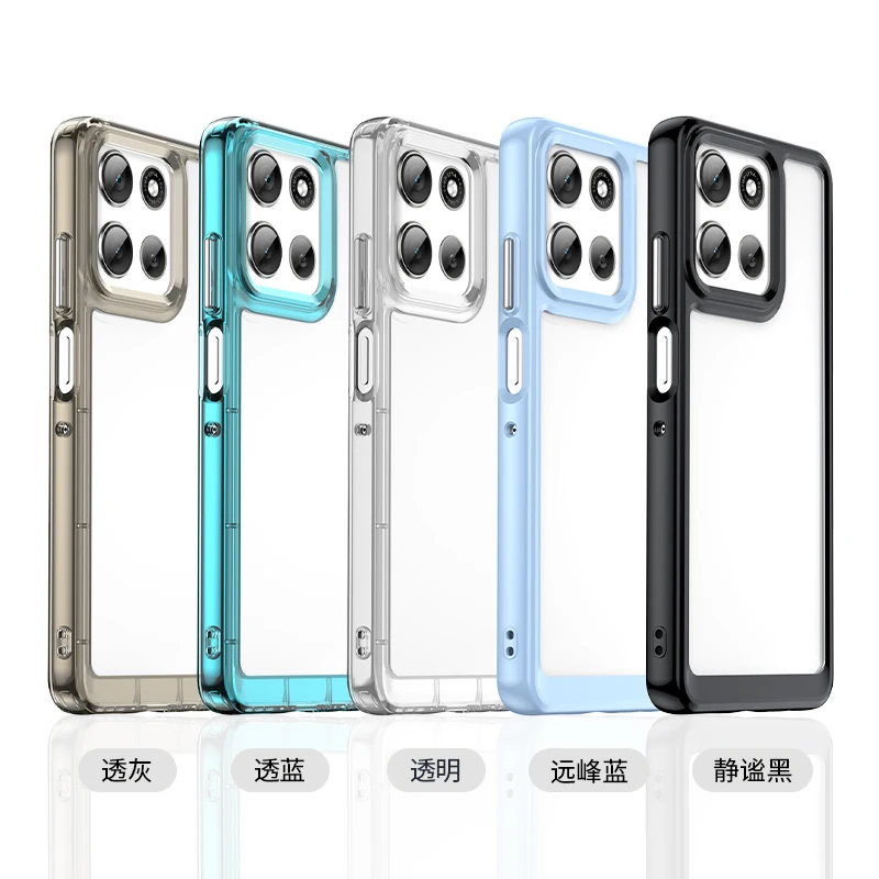 

For Motorola Moto G56 Case Motorola Moto G56 Cover TPU Clear PC + Silicone Shockproof Anti-Slip Protective Phone Cover Moto G56