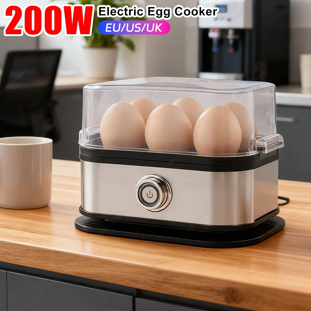 

Egg Boiler Machine Electric Hard Boiled Egg Maker Safe Using Egg Boiler Machine Steamer with Timer Off Multifunctional Egg