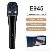 100% Original E945 Professional Performances Wired Microphone Super Heart Dynamic Handheld Microphone for Karaoke Live Recording