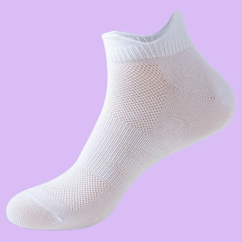 Calcetines cortos de alta calidad para hombre y mujer, medias profesionales para correr, resistentes al desgaste, protectores, boca poco profunda, 5/10 pares