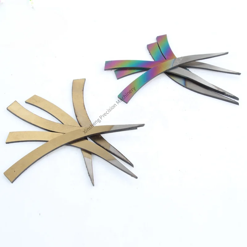 

Rainbow Color M42 Hss Saw Blade Cut To Knives Cockfighting Blade