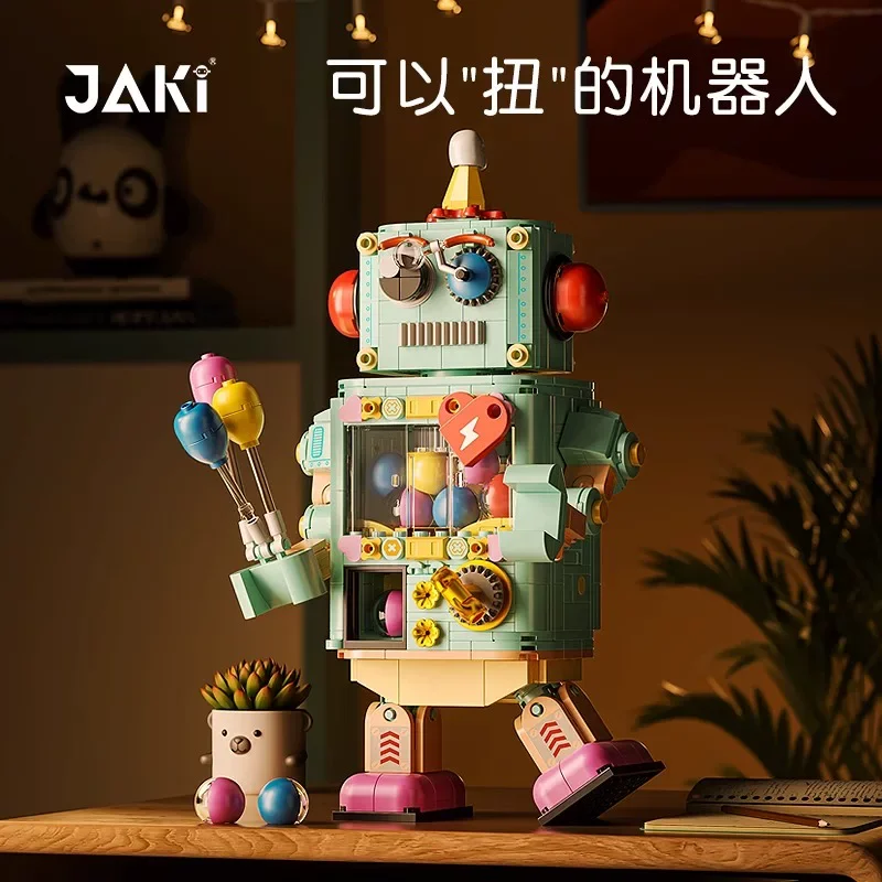 

JAKI Gashapon Robot Building Blocks Educational Puzzle Assembly Toy Desktop Ornament Birthday Gift For Boys Girls Creative Kit