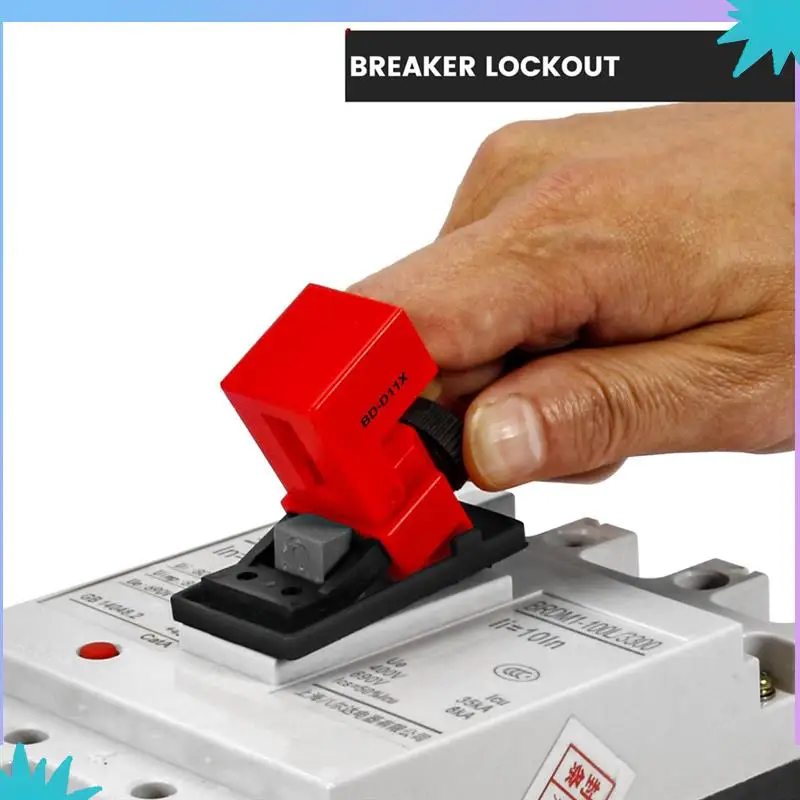 ABZW Circuit Breaker Lockout Device With Lotopad Lockand Tag For 480/600V Clamp-On Breaker Lock Out Tag Out B
