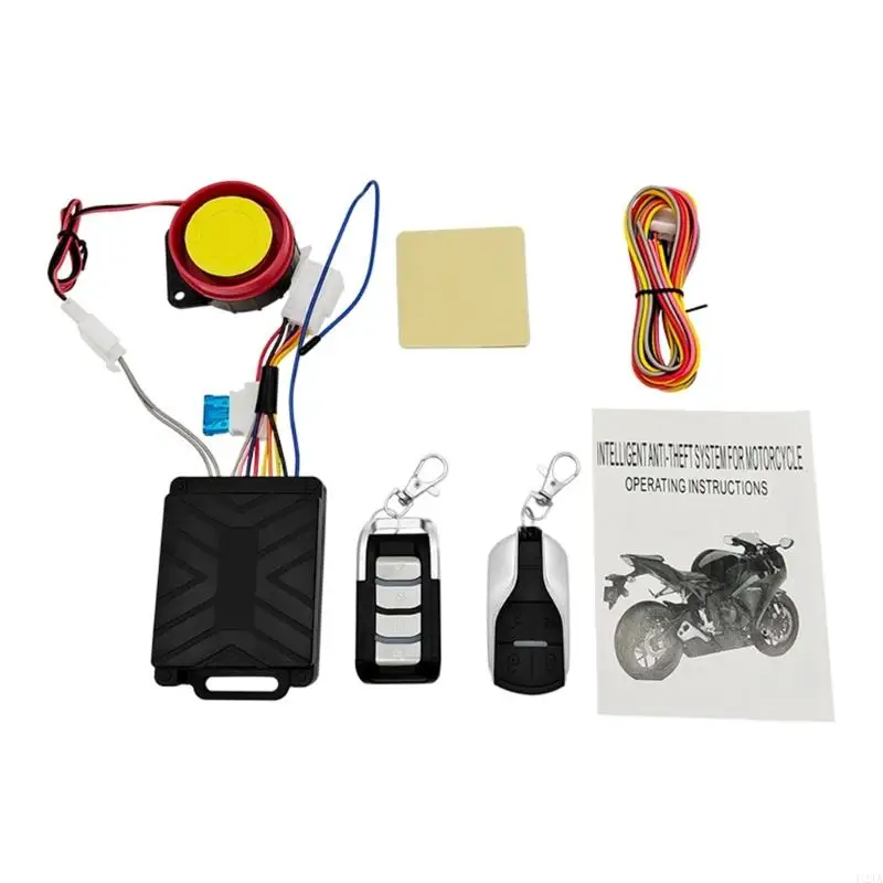 U2JA 12V Motorcycles Bike Security Alarm System Anti-theft Scooter 125db Remote Control Key Engine Start Motorbike Speaker