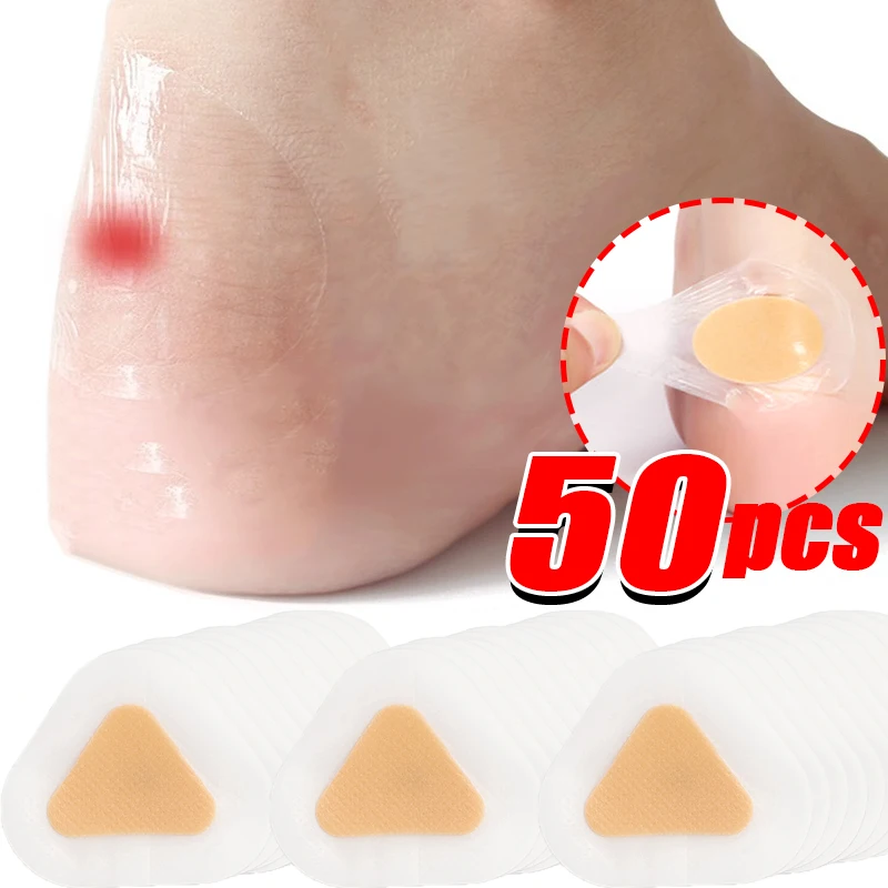 10-50PCS Silicone Adhesive Gel Heel Stickers Pain Relief Patch Liner Shoes Sticker Feet Care Hydrocolloid Pads Cushions Grip