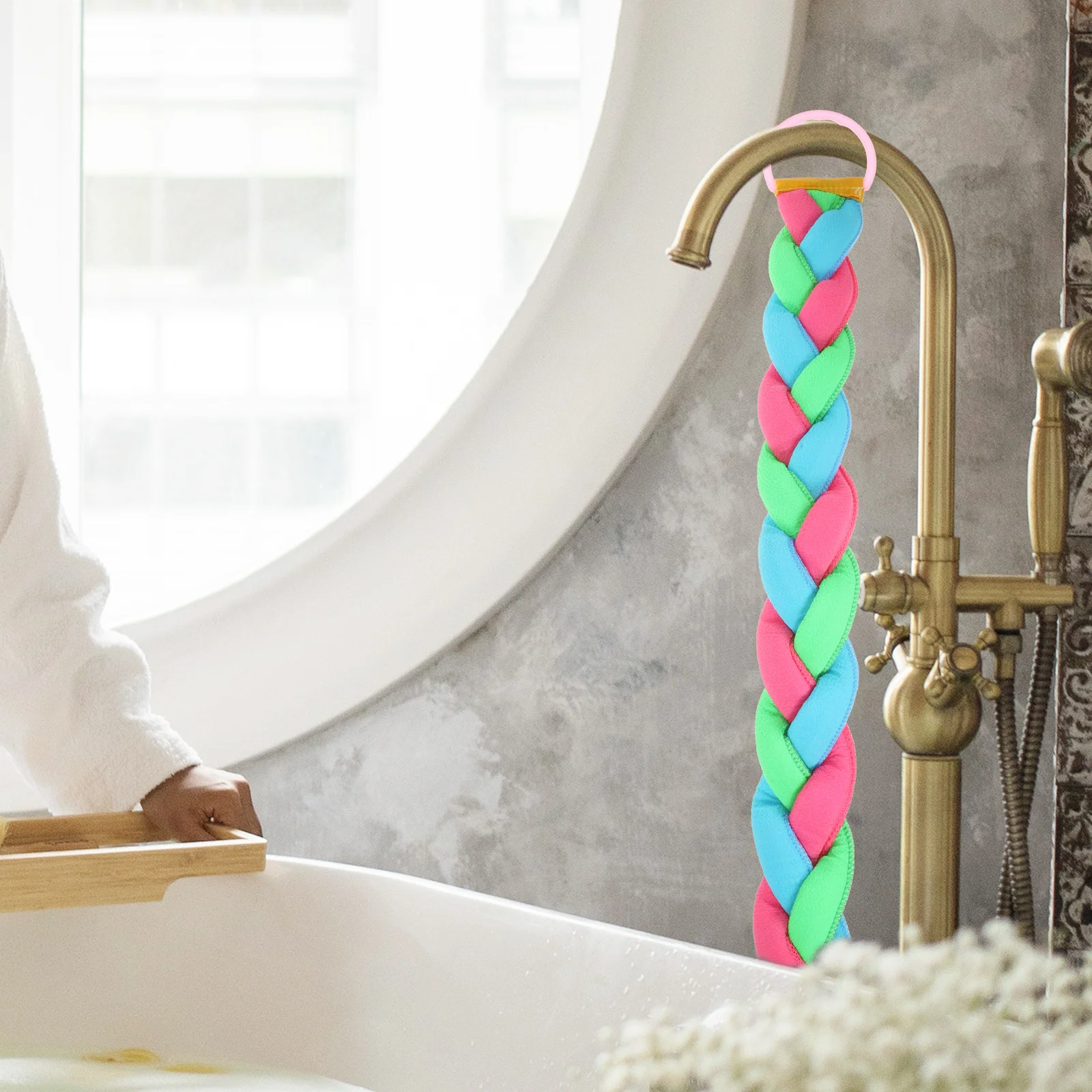 

Scrubber Towel Back Bath Towel Strips For Body Exfoliating Bath Durable Shower Cleaning Tool