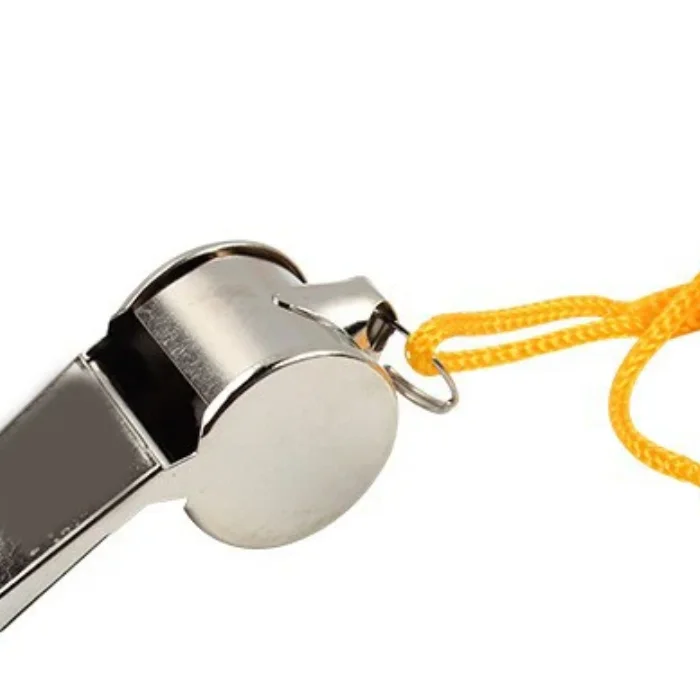 Metal Whistle Referee Sports Rugby Stainless Steel Whistle Soccer Basketball Party Training School Cheerleading