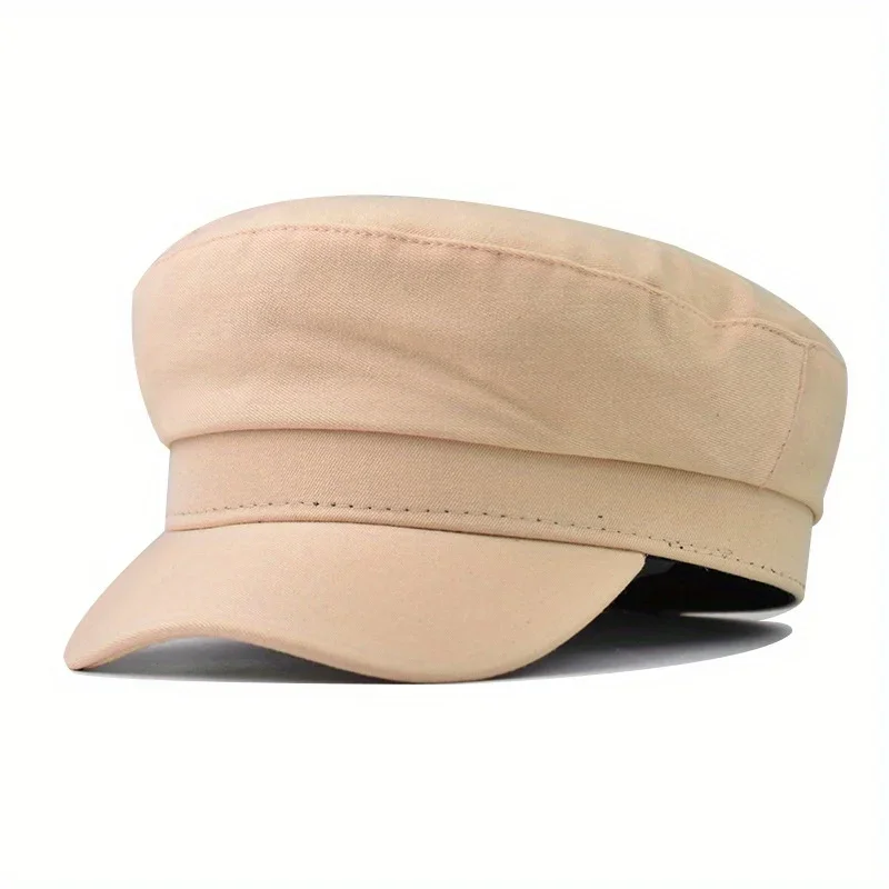 

Classic Tweed Painter Casquette with Stiff Brim British Style Windproof Winter Cap Solid Color Panel for Outdoor