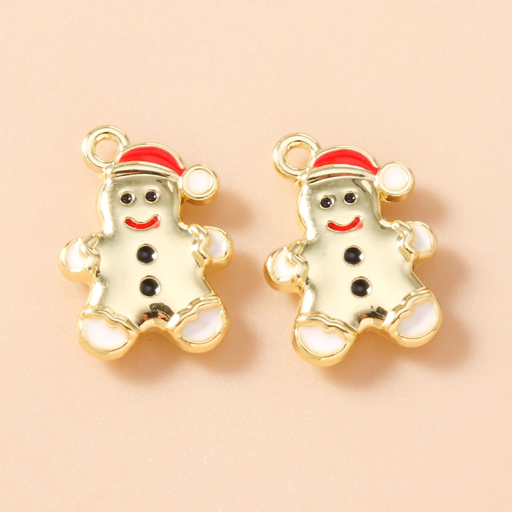 Leslie 5-teiliges Modisches Weihnachts-Charms-Set, Niedliche Weihnachtsglocken-Anhänger für Ohrringe und Halsketten-Herstellung – Detail 20