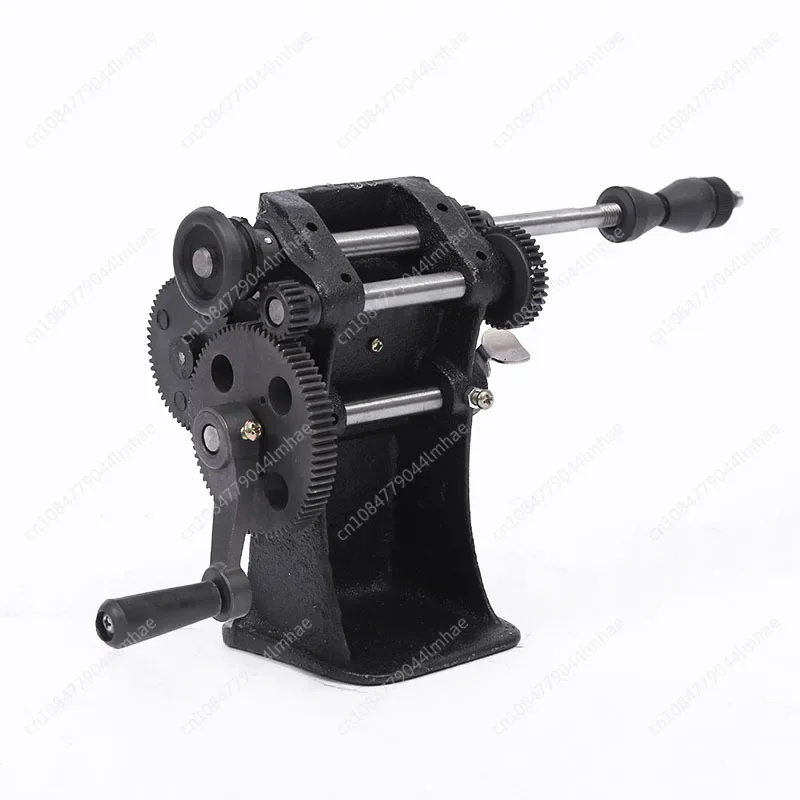 Hand winding machine, small coil winding machine, winding tool, mechanical counting