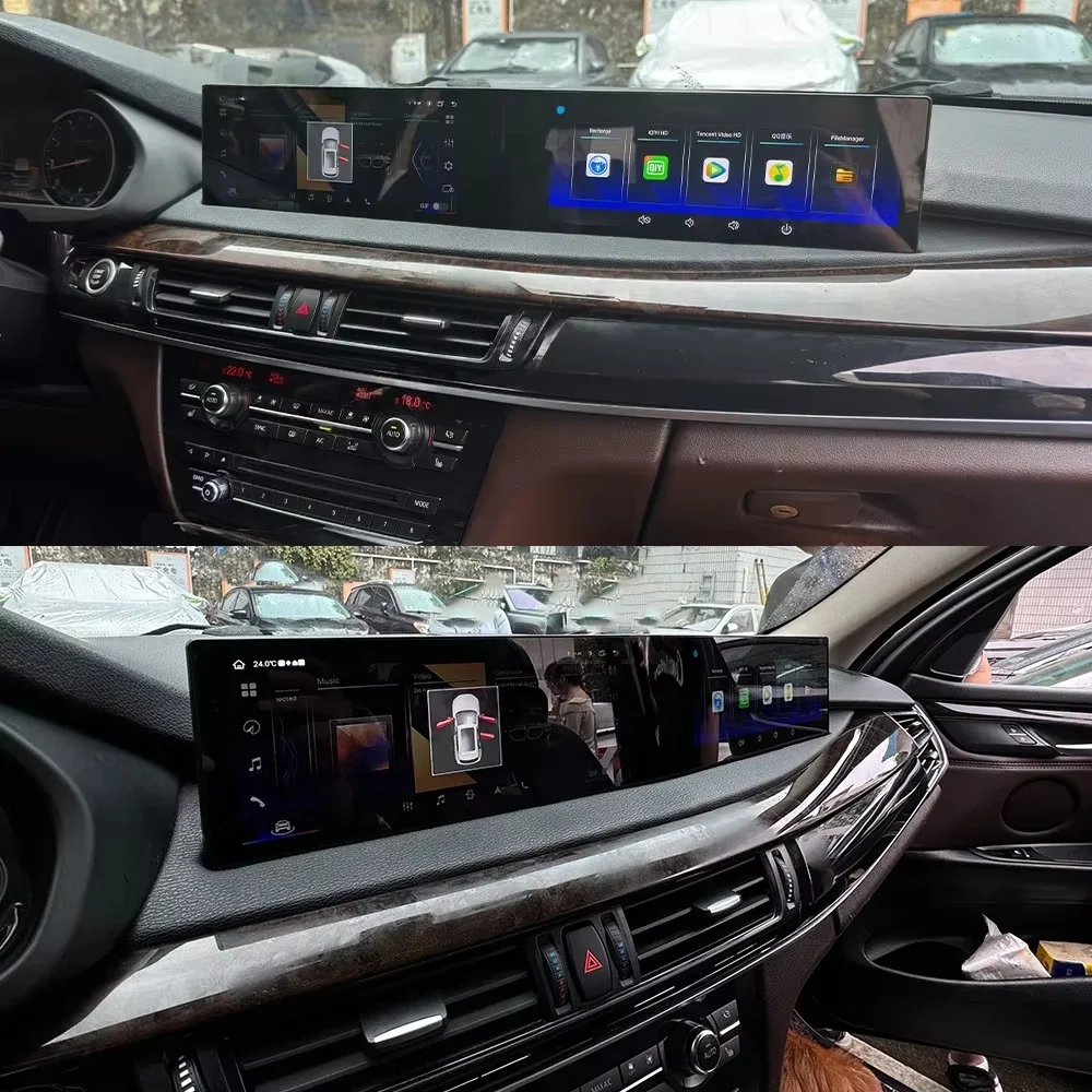 Curved Screen Car Radio For BMW X5 X6 E70 E71 CIC CCC 2007-13 F15 F16 NBT 2014-17 EVO 2018 Android GPS Navi Media Player CarPlay