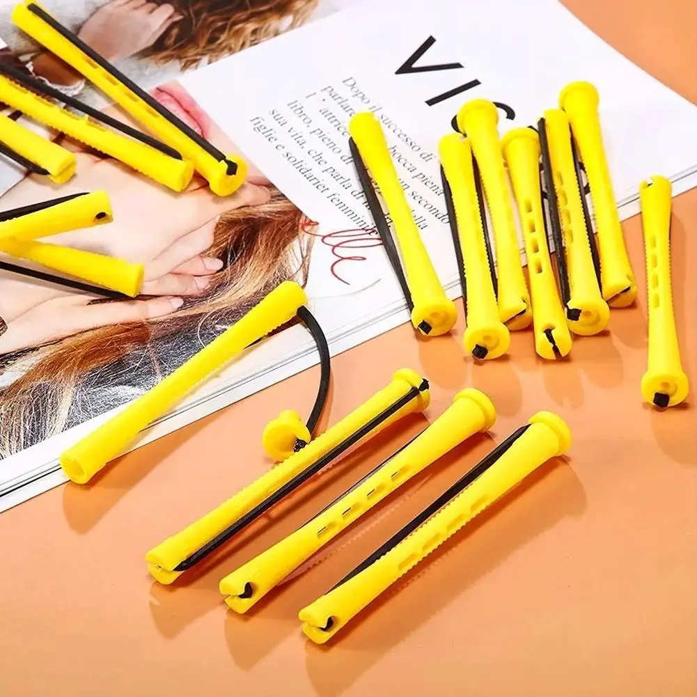 

60Pcs Hair Perm Rods Short Cold Rods Hair Curler No Heat Perming Rods Hair Curling Rollers Curlers Curling Hair Tools
