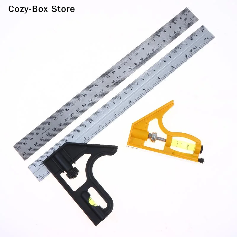 [ZY]1Pcs Multifunctional 300MM Adjustable Angle Ruler 12