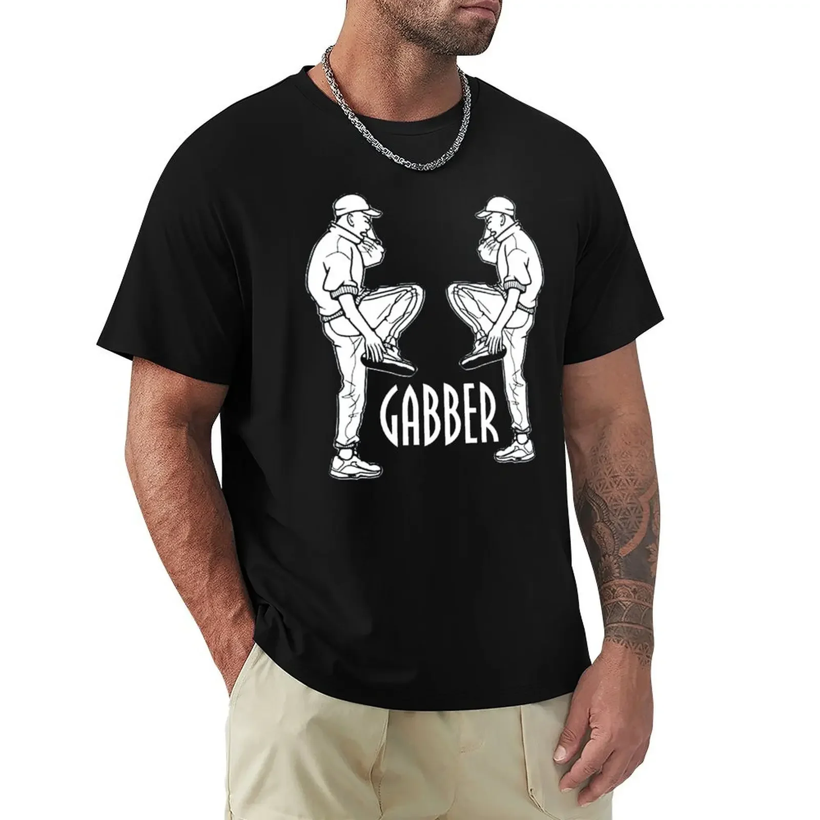 Gabber tees cute tops sports fans black t shirts for men