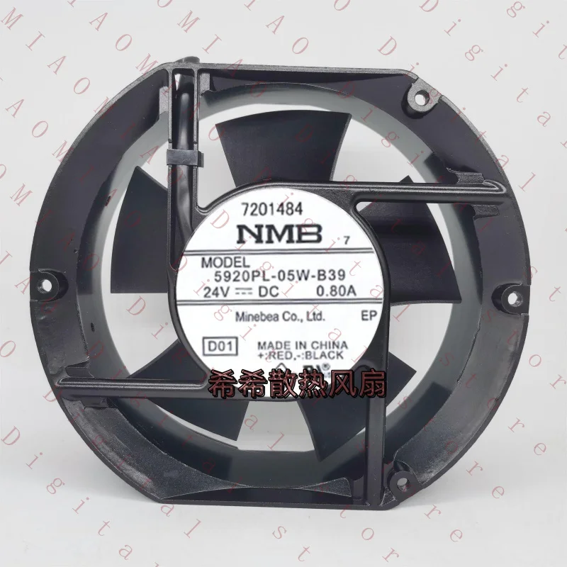 

TG 1 PCS for NMB fan 5920PL-05W-B39 DC24V 0.80A 17251 17CM 2 wire Aluminum frame