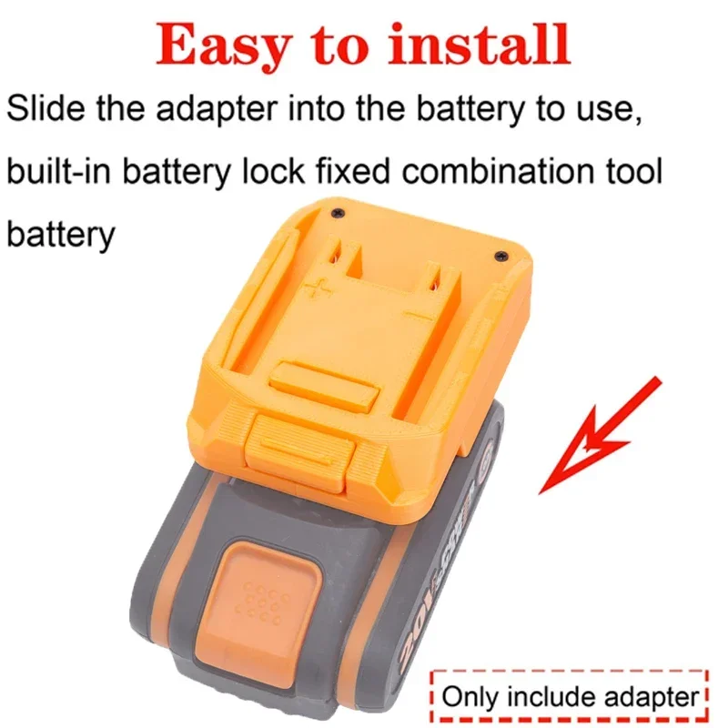 Imagem -04 - Adaptador para Worx 20v Bateria 6pin Li-ion Tools para Converter para Worx 20v 4pin Li-ion Bateria Adaptador Ferramenta Acessórios