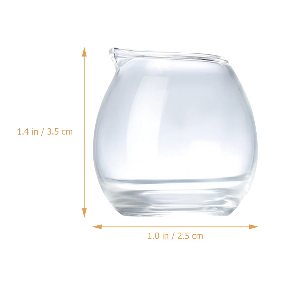 

Mini Cup Multi-Functional Glass Pitcher Unique Design for Various Occasions Home Kitchen Dining Use Mini Glass Milk Cup