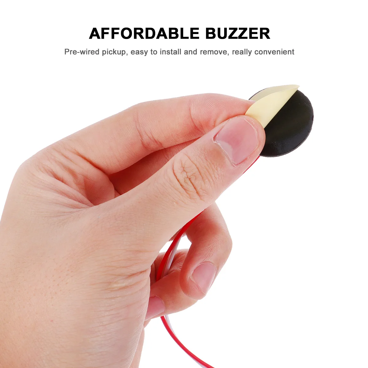 

12 Pcs Guitar Pickup Buzzer Pickups Piezo Disc Accessory Cable Diaphragm Metal Piezoelectric Chips