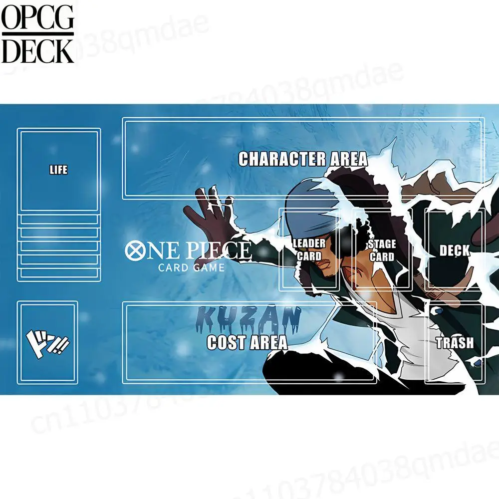 

One Piece Opcg Playmat Card Game Playmat Kuzan Anime Playmat High-Quality Card Game Mat Holiday Gifts 60*35Cm