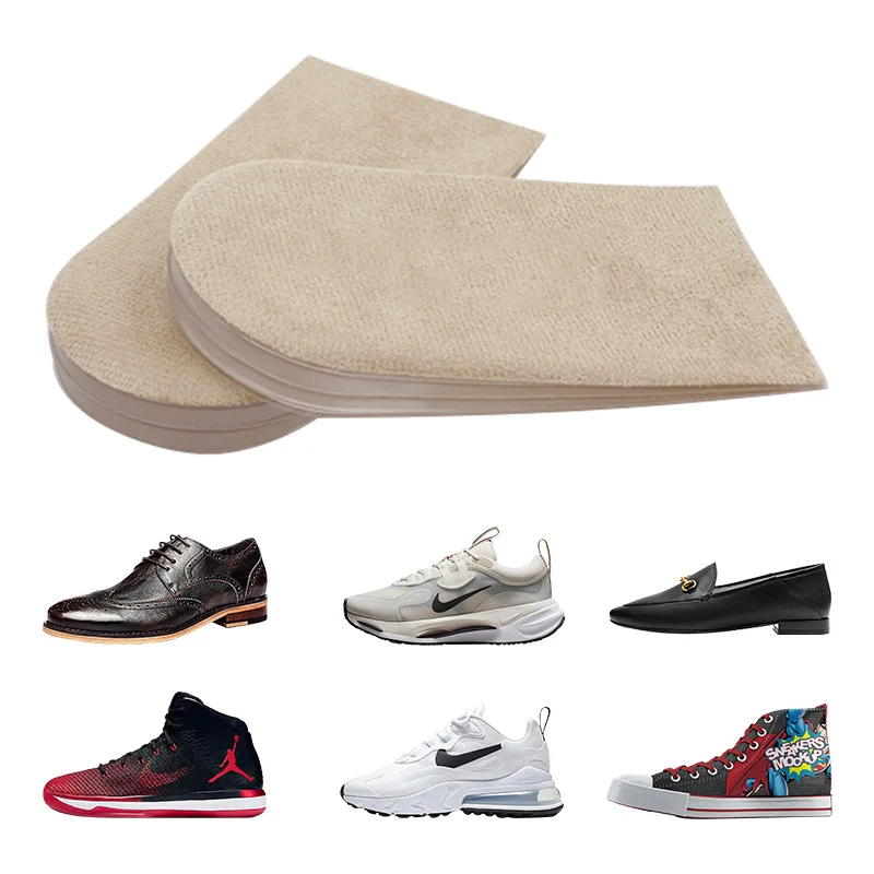 

Silicone invisible inner heightening insole GEL heel velvet adjustable leg length difference