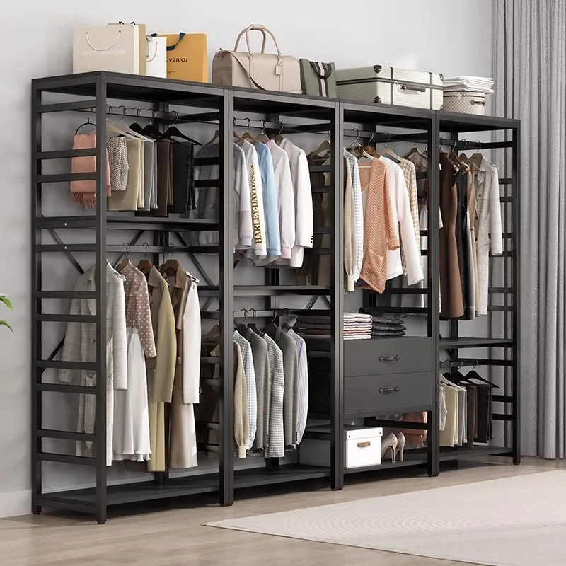 

Cabinet Cupboard Closet Organizer Clothes Mobile Open Wardrobe Storage Walk In Drawers Closets Abiertos Bedroom Furniture