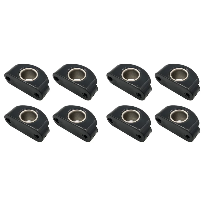 

H5-Marine Boat Fairlead, черный нейлон Bullseyes, 12 мм, 1/2 дюйма, вставка из нержавеющей стали, шкив для лодок, 8 шт.