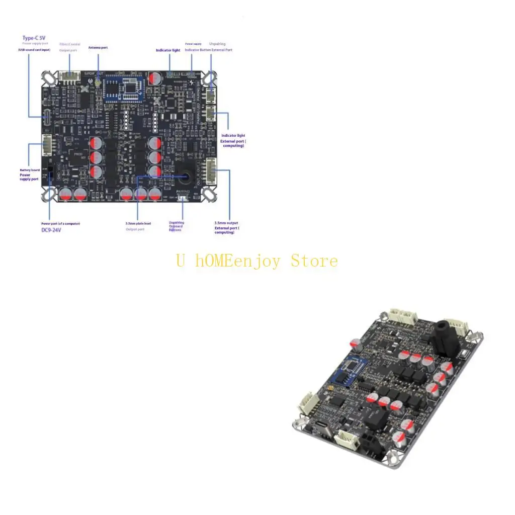 B0KF High Performances QCC5171 Wireless Sound Receiver Circuit Board Support LDAC