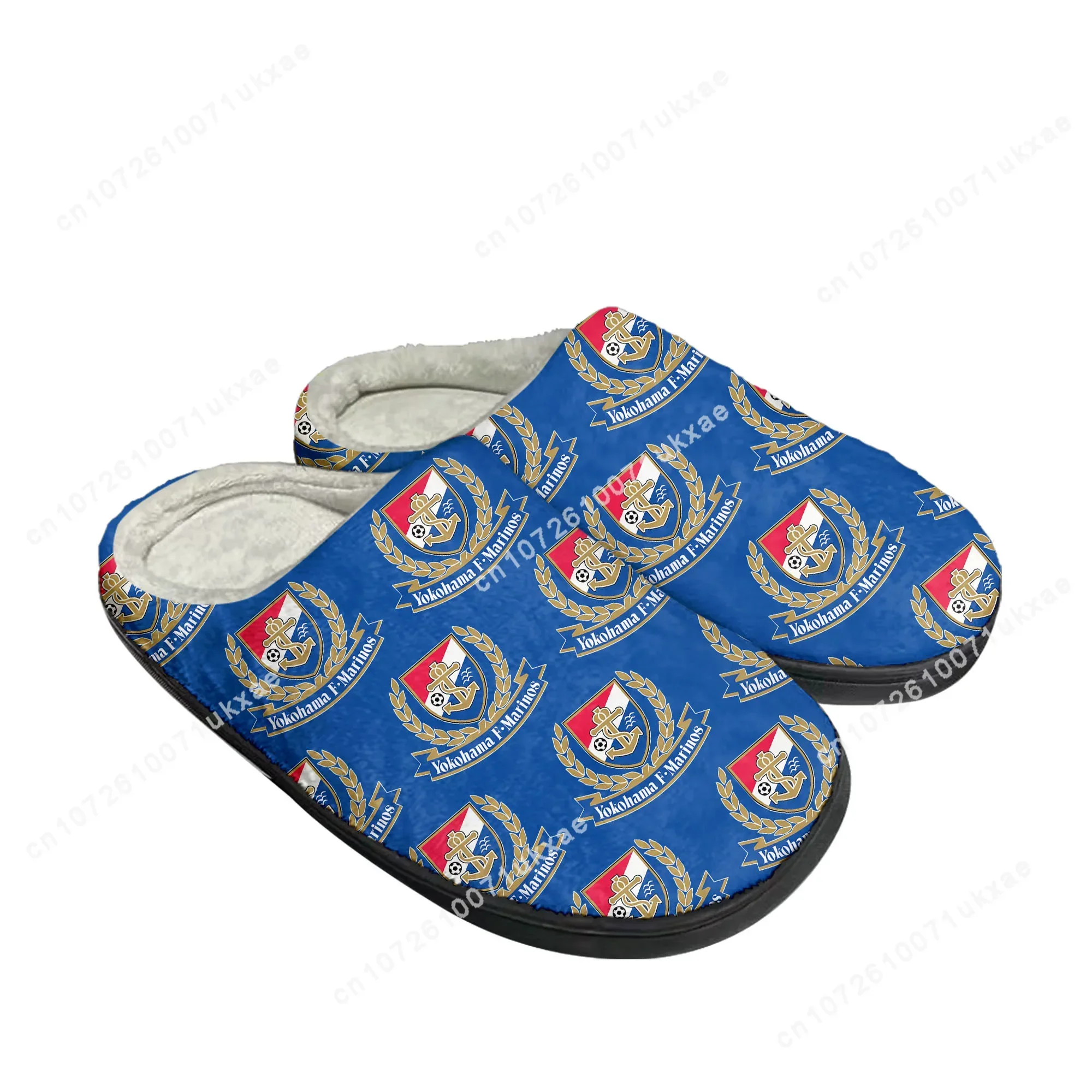 FulukレMarinos Futebol Casa Chinelos de Algodão Mens Womens Quarto de Pelúcia Casual Mantenere Calor Sapatos Térmicos Chinelos Interiores Personalizados