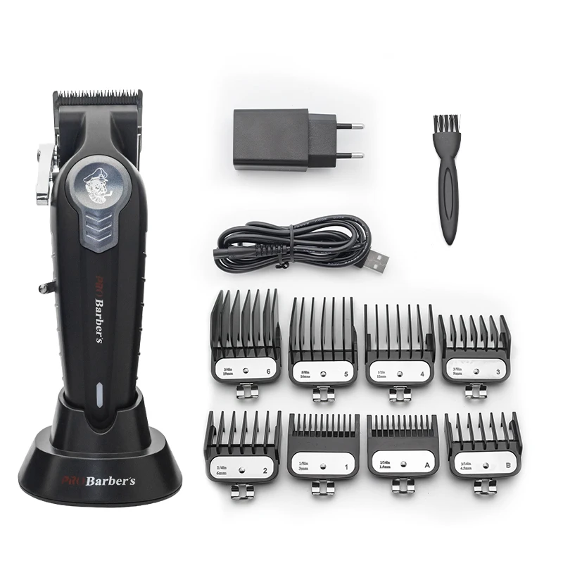 

Manufacturer Cordless USB Rechargeable Electric High speed of Hair Trimmer Set Professional Barber Clipper Set