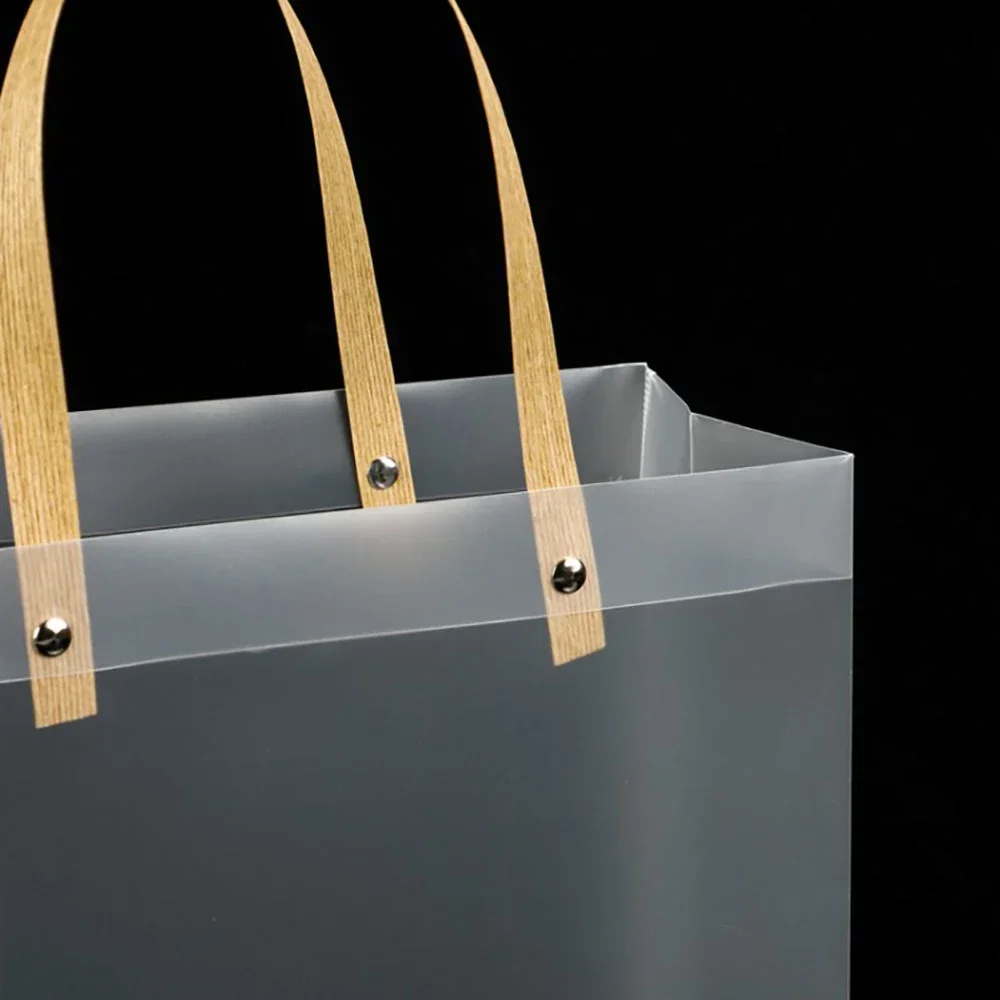 PVC fosco Tote para doces, impermeável e transparente, Eco-friendly Companion Presente, 10PCs