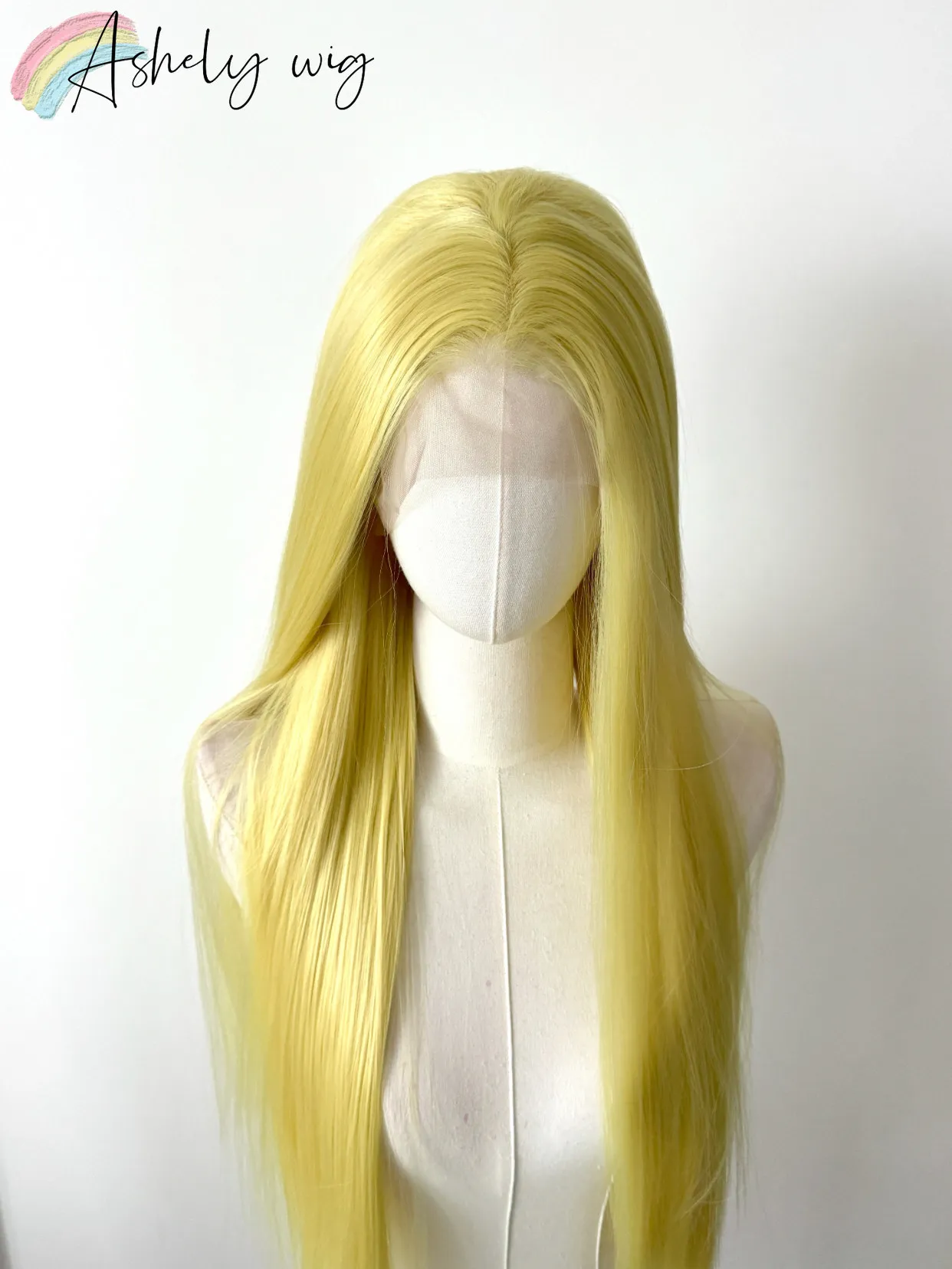 Lemon Golden Cold Golden Yellow Wigs Hand Hook HD Lace Front Wig Emeralds Cosplay Wig Nature Looking Glueless Blonde Wig Daily