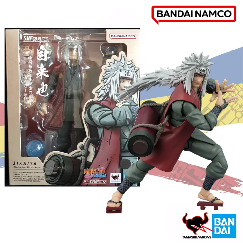 الأصلي حقيقية بانداي في صدمة SHF JIRAIYA المخفية ورقة البطولية ماستر حكيم وضع شخصية لعبة مجسمة هدية جمع #6