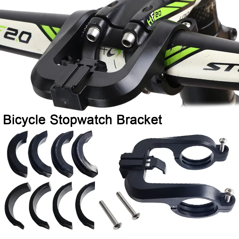 

Bike Stopwatch Bracket Handlebar Extension Mount Black Headlight Support Clamp Riding Computer Holder Cycling Lamp Accessories