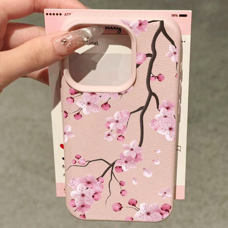 Pink Magnolia Peony Flower Phone Case For Samsung Galaxy S26 Ultra S25 FE A57 5G S24 S23 S22 Ultra Plus A55 A54 A16 5G Casing