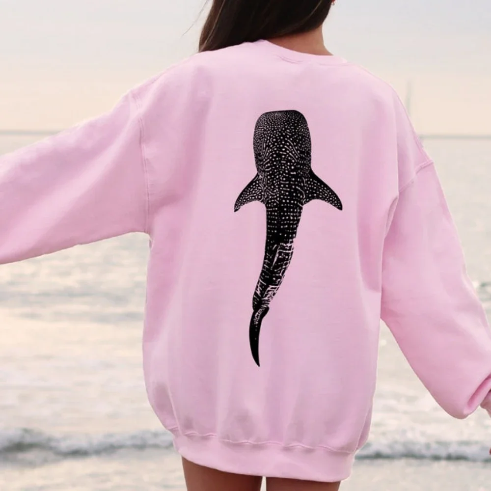 Whale Shark Sweatshirt and Pullover Beachy Hoodie Shark Hoodie Coconut Girl Jesus Hoodie Christian Crewneck Faith Over Fear Surf