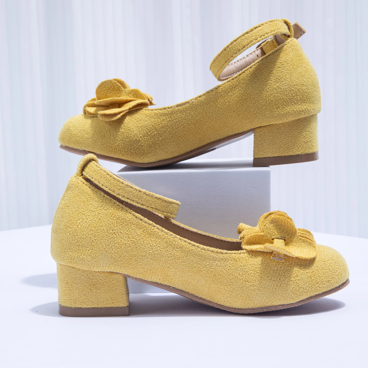 Kids Girls Children High Heel Sandals Princess Shoes Evening Party Wedding Shoes Round Toe Sandals Summer Children Shoes 27-37