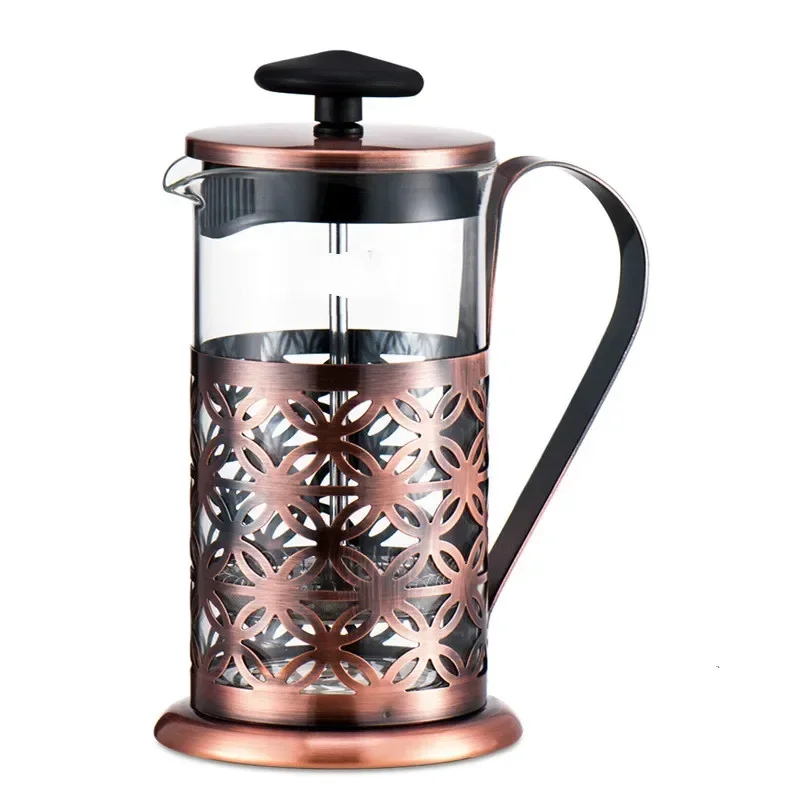 

Coffee Press Pot Stainless Steel Press Pot Stainless Steel Tea Maker Domestic Coffee Pot 600ml EF