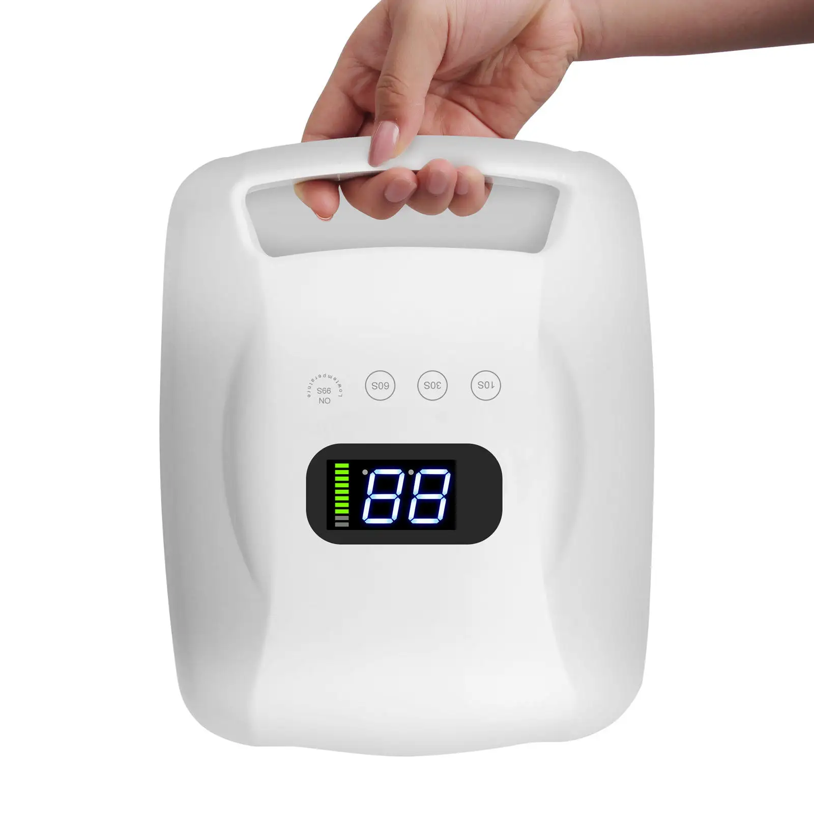 

96W High Power Nail Dryer With Handle 28880mAh Battery Rechargeable Cordless Portable UV LED Nail Lamp