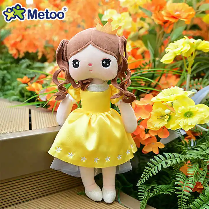 Metoo Doll Kids Toys Fairy Tale Princess Angela Soft Plush Sleeping Toys For Girls Newborn Baby Christmas Birthday Gift